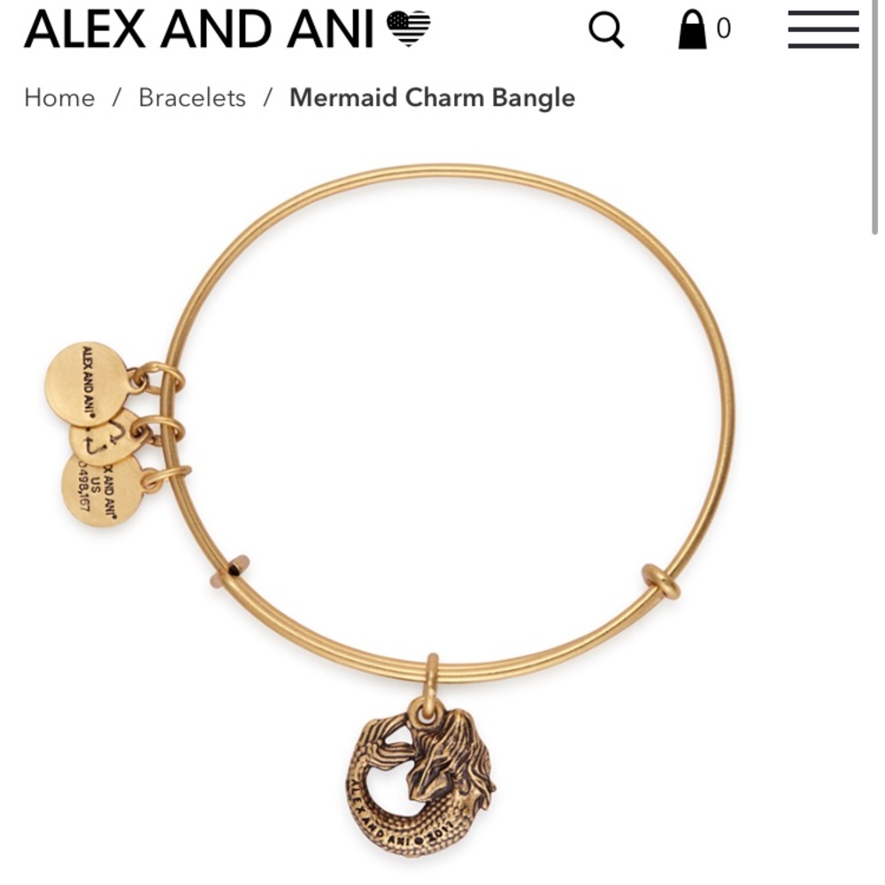 NWT Alex and Ani mermaid bangle bracelet